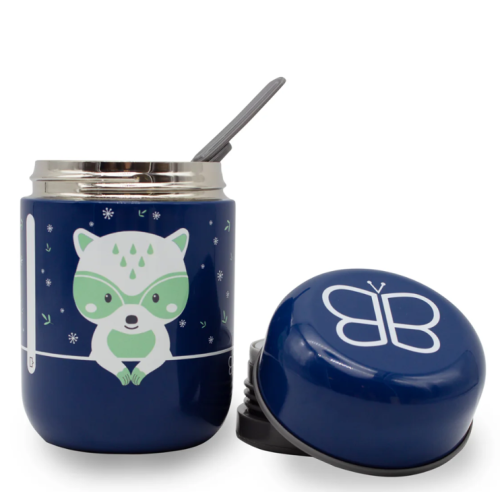 BBLÜV - Food - Récipient thermique - Bleu - Raton laveur